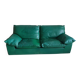 Sofa set and a green leather armchair - 1990s style - Duvivier brand