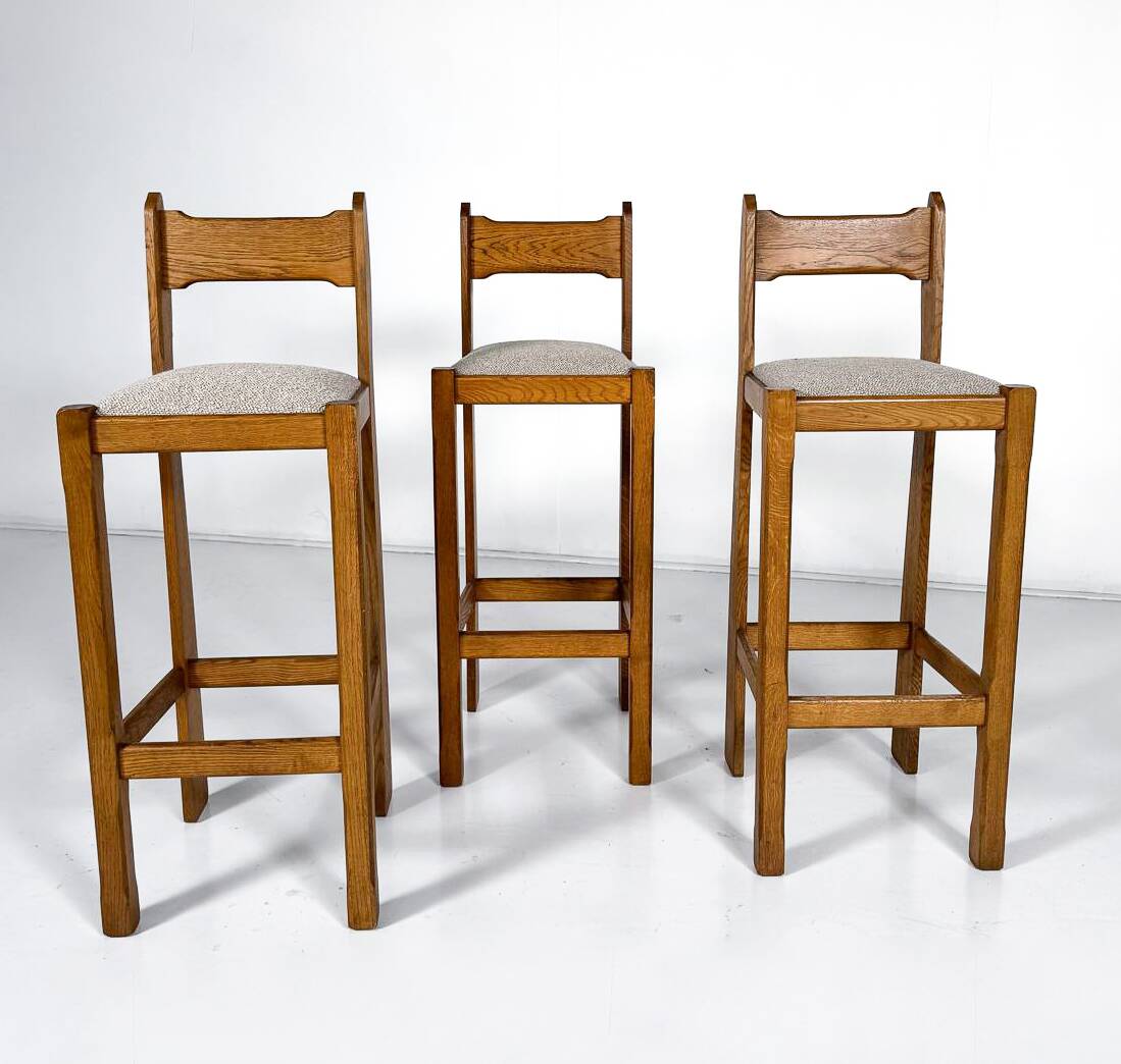 Mid-Century Modern Set of Bar Stools, 1970s - Sold individually