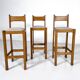 Mid-Century Modern Set of Bar Stools, 1970s - Sold individually