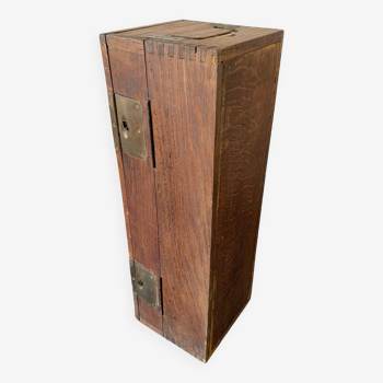 Old oak and brass case