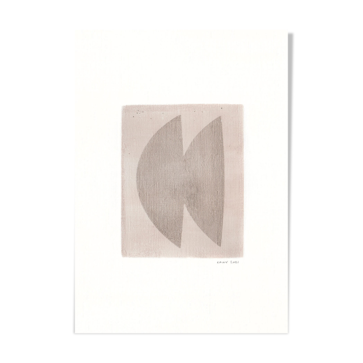 Eawy frameless paper painting N288