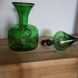 Green glass bottle