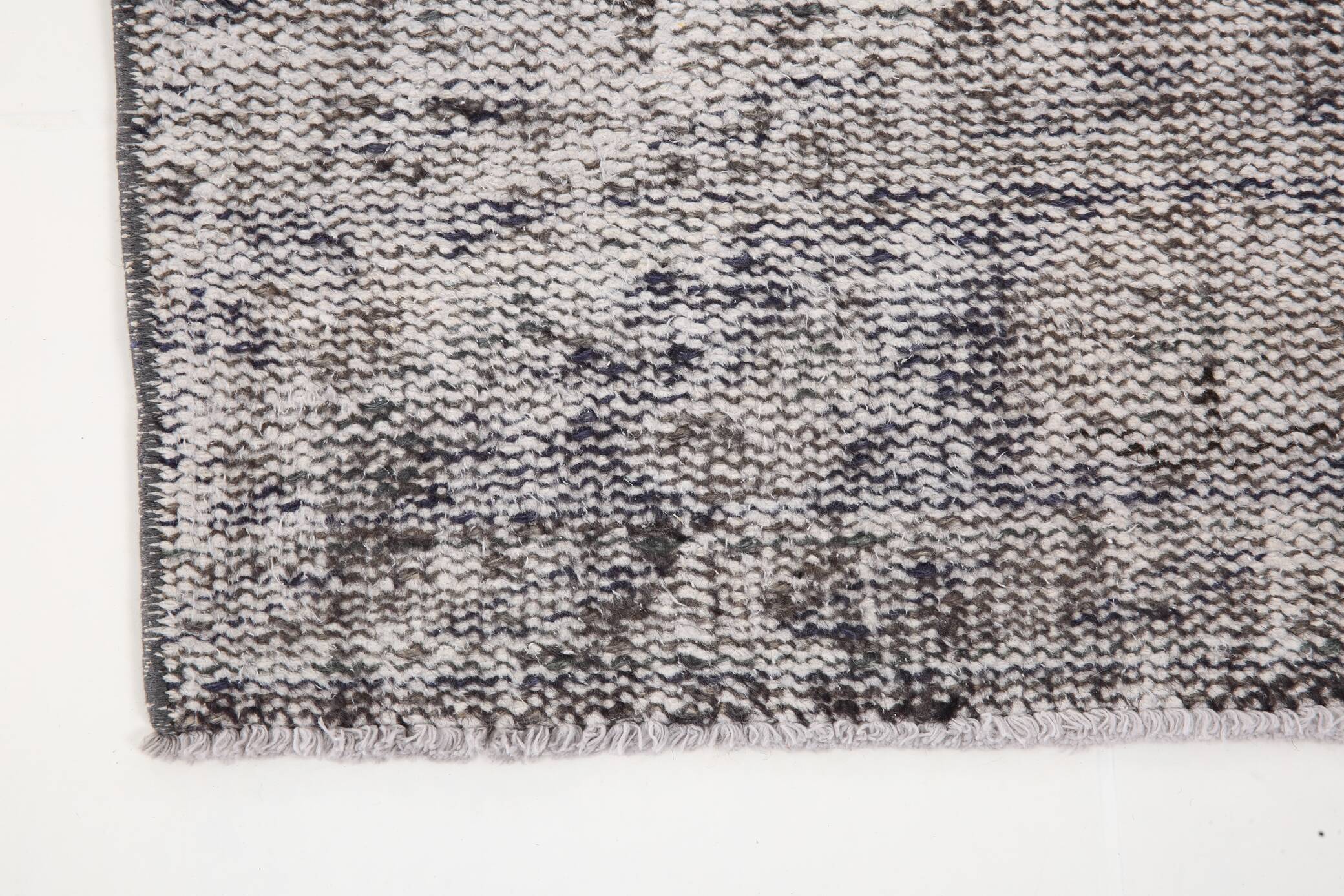 3x10 Rug For Hallway Gray Blue Turkish Vintage Runner Rug, 81x306Cm