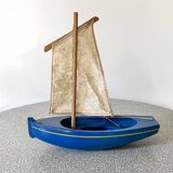 Tirot 204 basin sailboat in wood, French brand. Also called Yole.