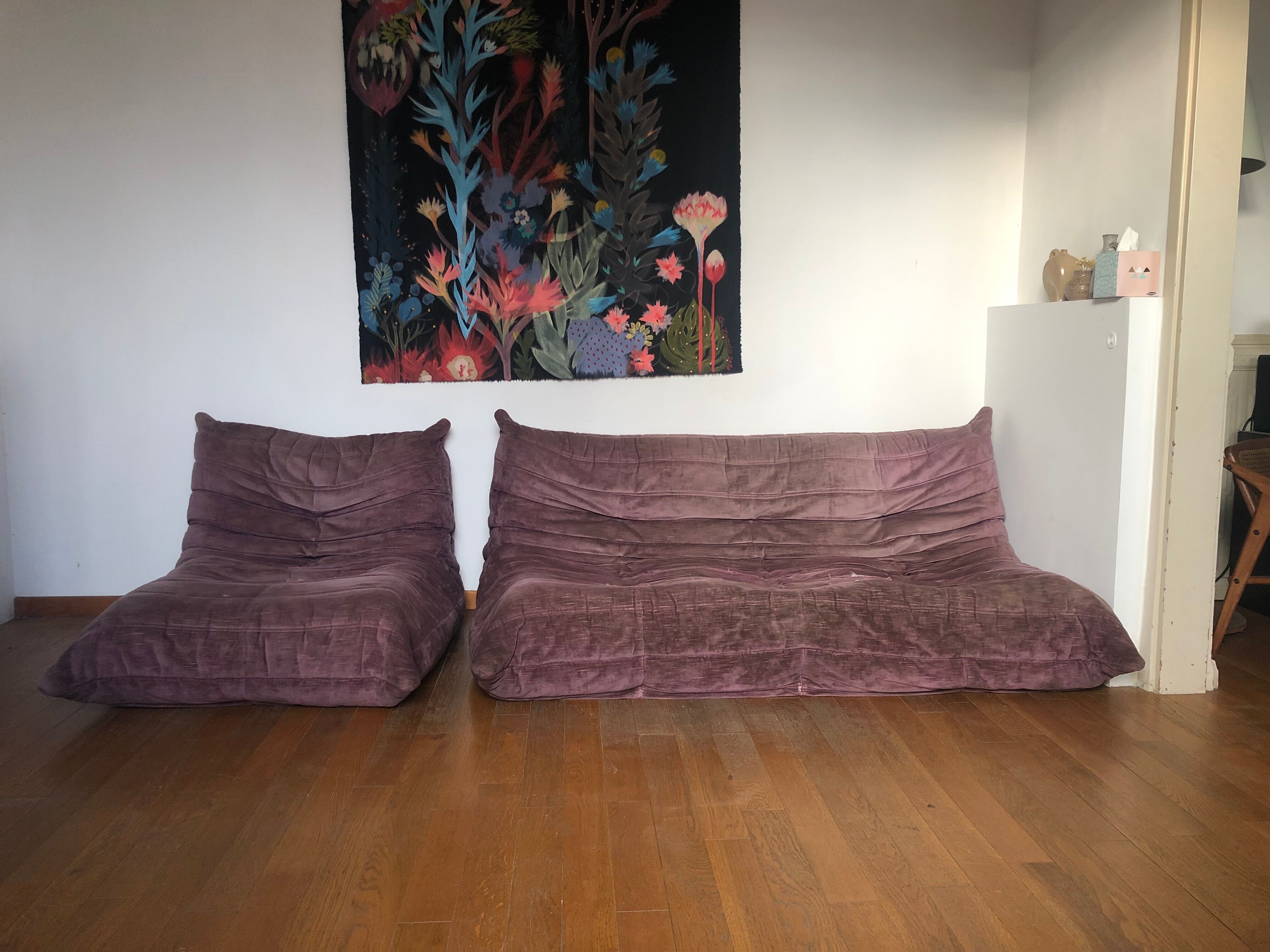 Togo Line Roset Michel Ducaroy Exhibition Set