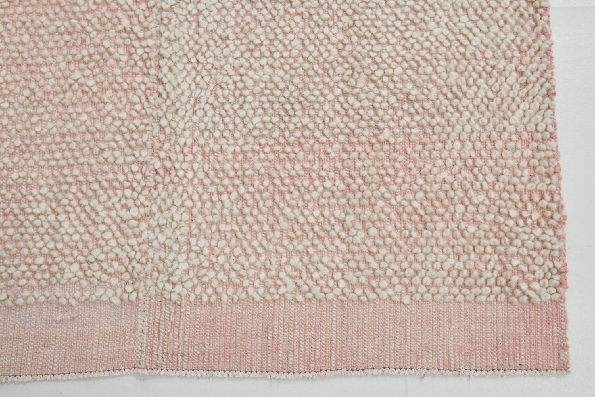 9x11 Pale Pink Large Kilim Rug, 265x329Cm