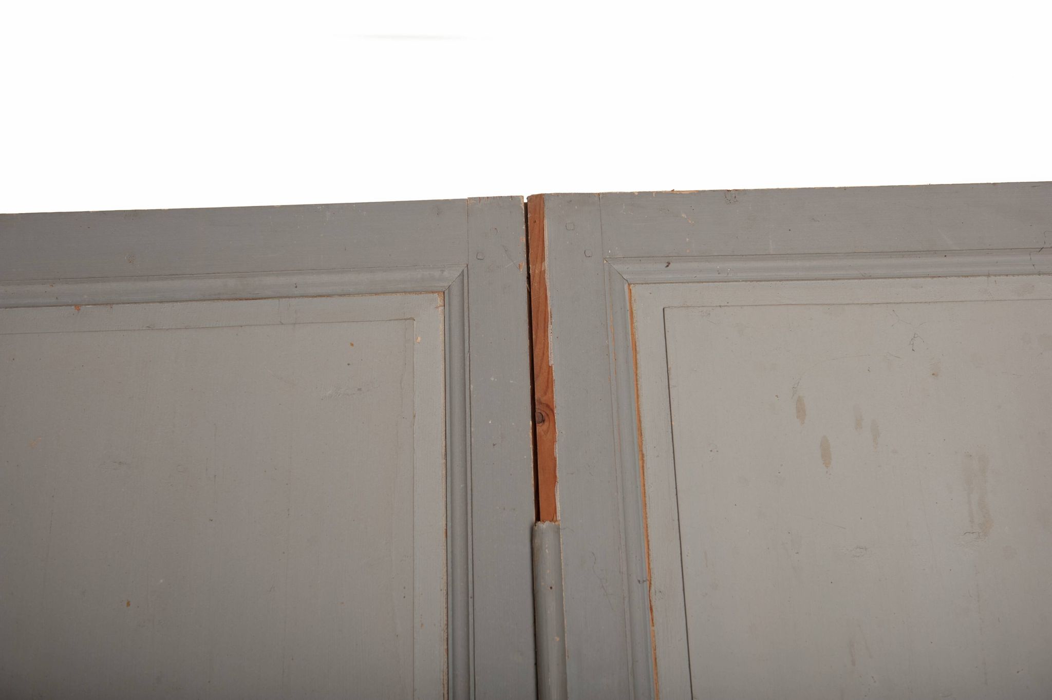 Porte double vantaux d'intérieur en sapin  fin 18eme