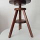 Tabouret de peintre vintage en bois massif