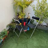 2 chaises vintage chrome