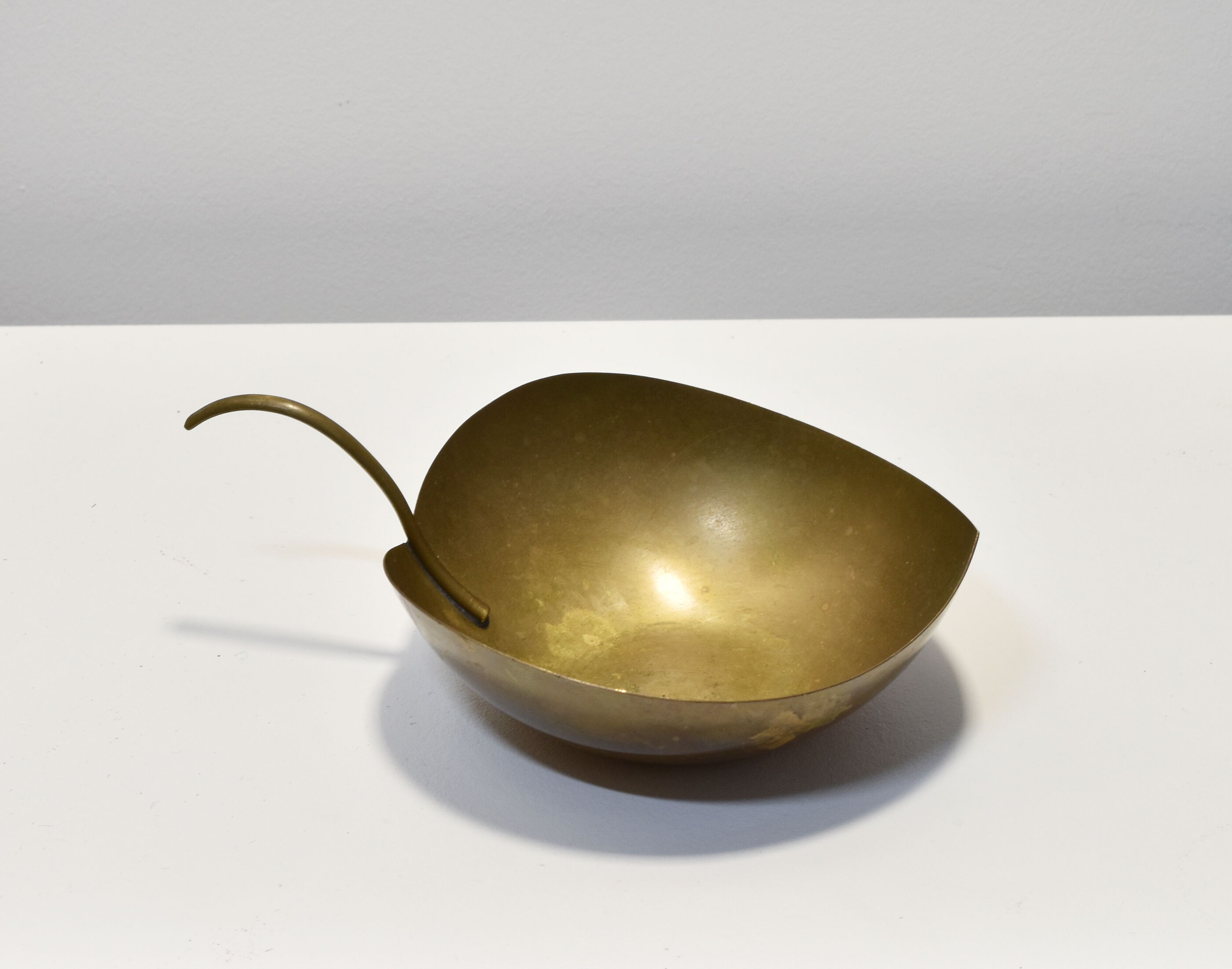 Empty brass leaf pocket