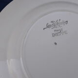 2 flat plates in Sarreguemines model Dieppe diam 20 cm