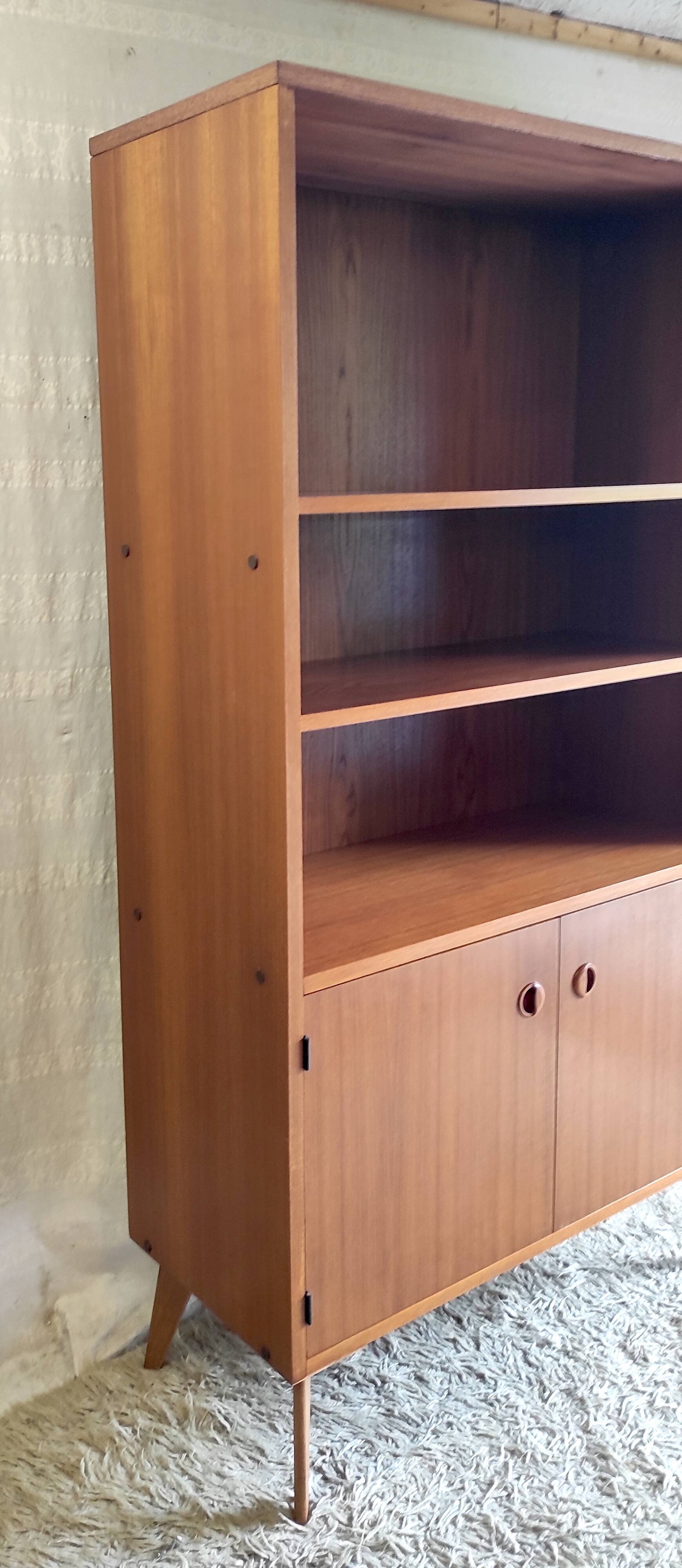 Scandinavian-style teak bookcase, 1960s
