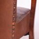 Vintage Art Deco Lounge Set in Walnut and Leather, 1930s, Set of 3