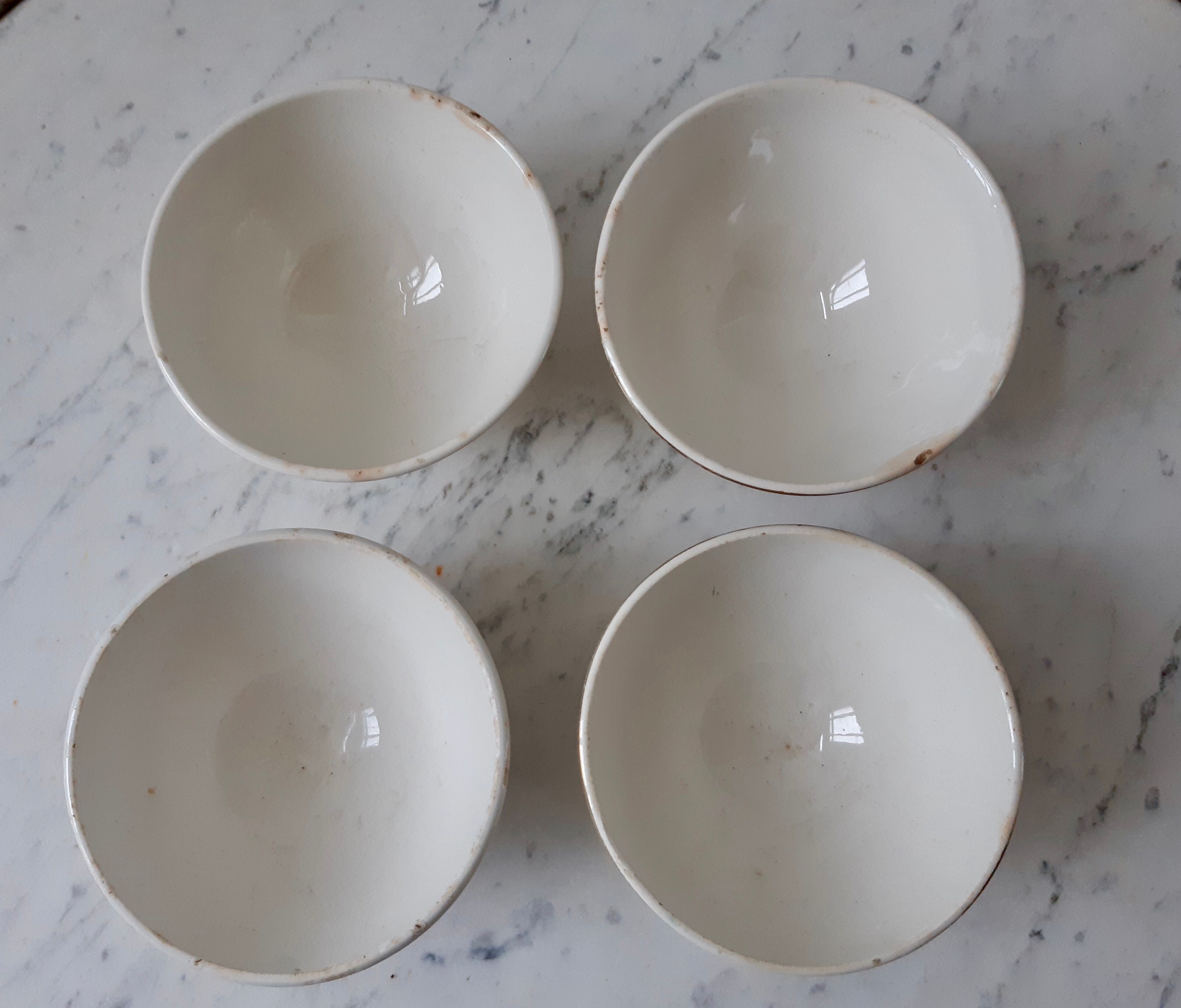 Lot de 4 bols Saint Amand années 50