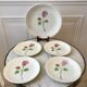 Service à dessert fleurs Made in France années 50