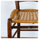 4 old flying chairs with natural canning seat