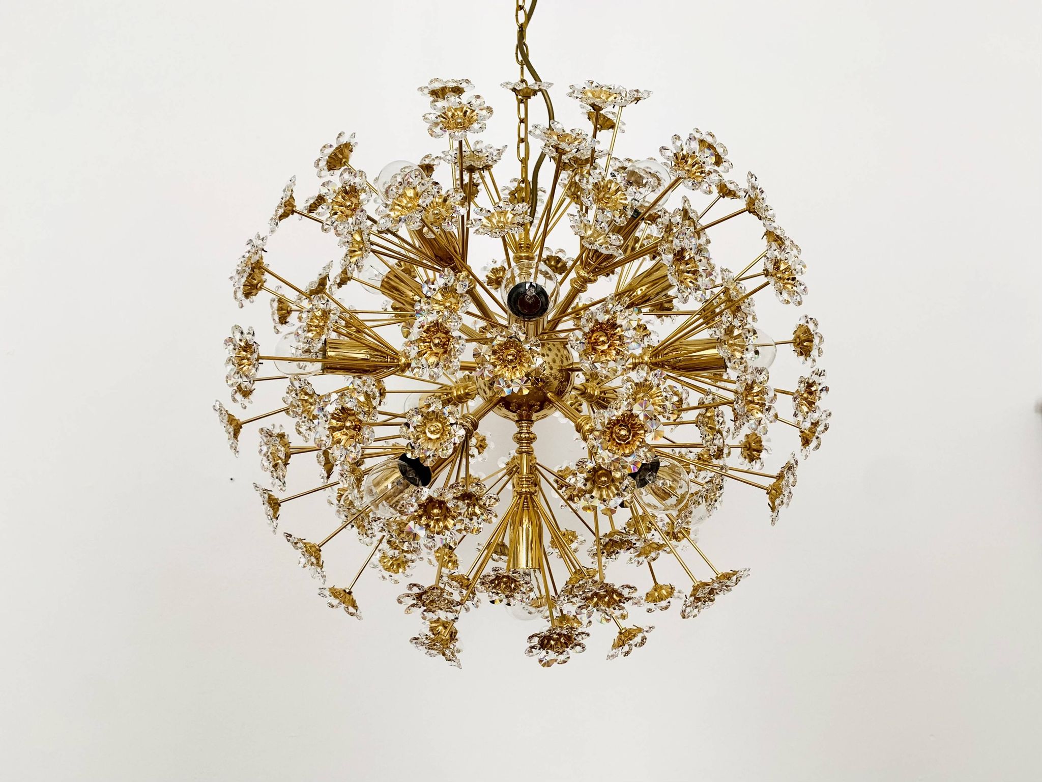 Large Floral Ball Chandelier by Palwa