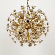 Large Floral Ball Chandelier by Palwa
