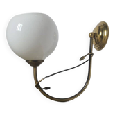 Art Deco metal wall lamp, Poland, 1950s