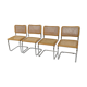 Lot de  4 chaises modèle Cesca B32