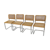 Lot de  4 chaises modèle Cesca B32