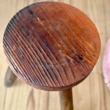 Vintage wooden tripod stool