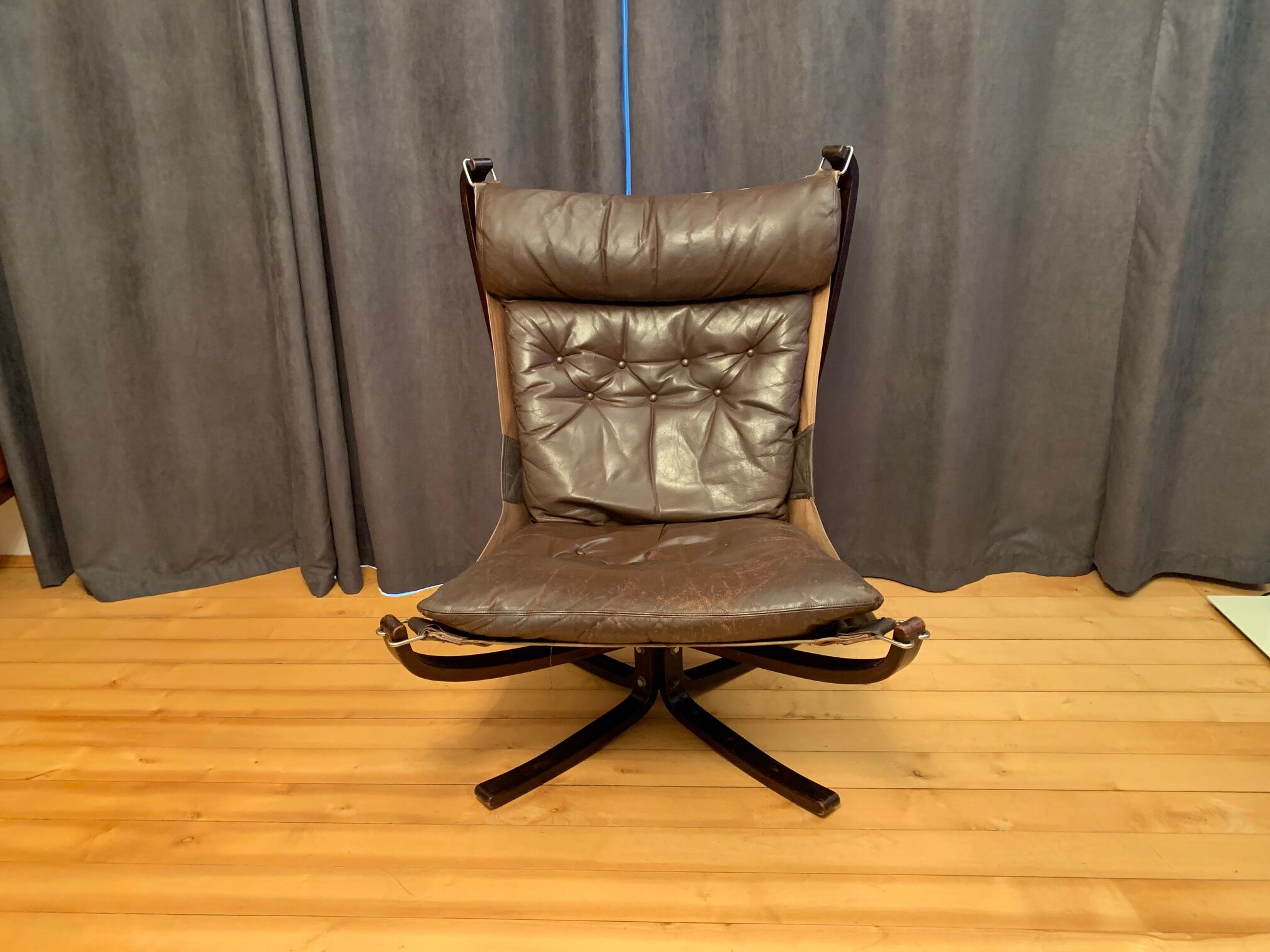 Falcon armchair designed by Sigurd Ressell, Vatne Möbler, Norway, 1970s