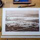 Aigues-Mortes, vintage, photo plate printed in 1935.