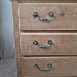 Commode en chene brut
