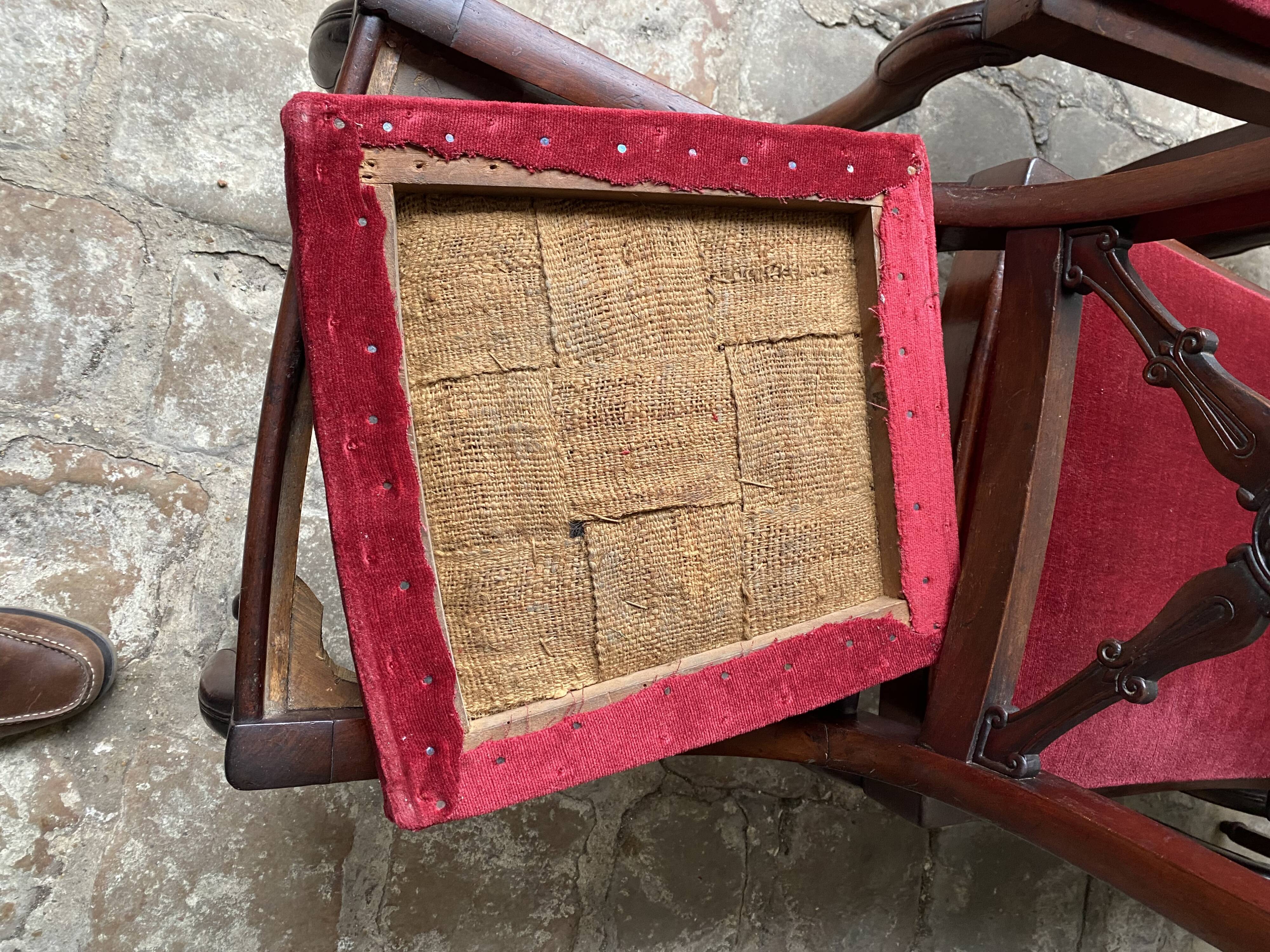 Set of 6 mahogany chairs from the early 19th century