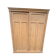 Large antique wardrobe in raw wood