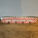 Vintage patère in enamelled sheet metal