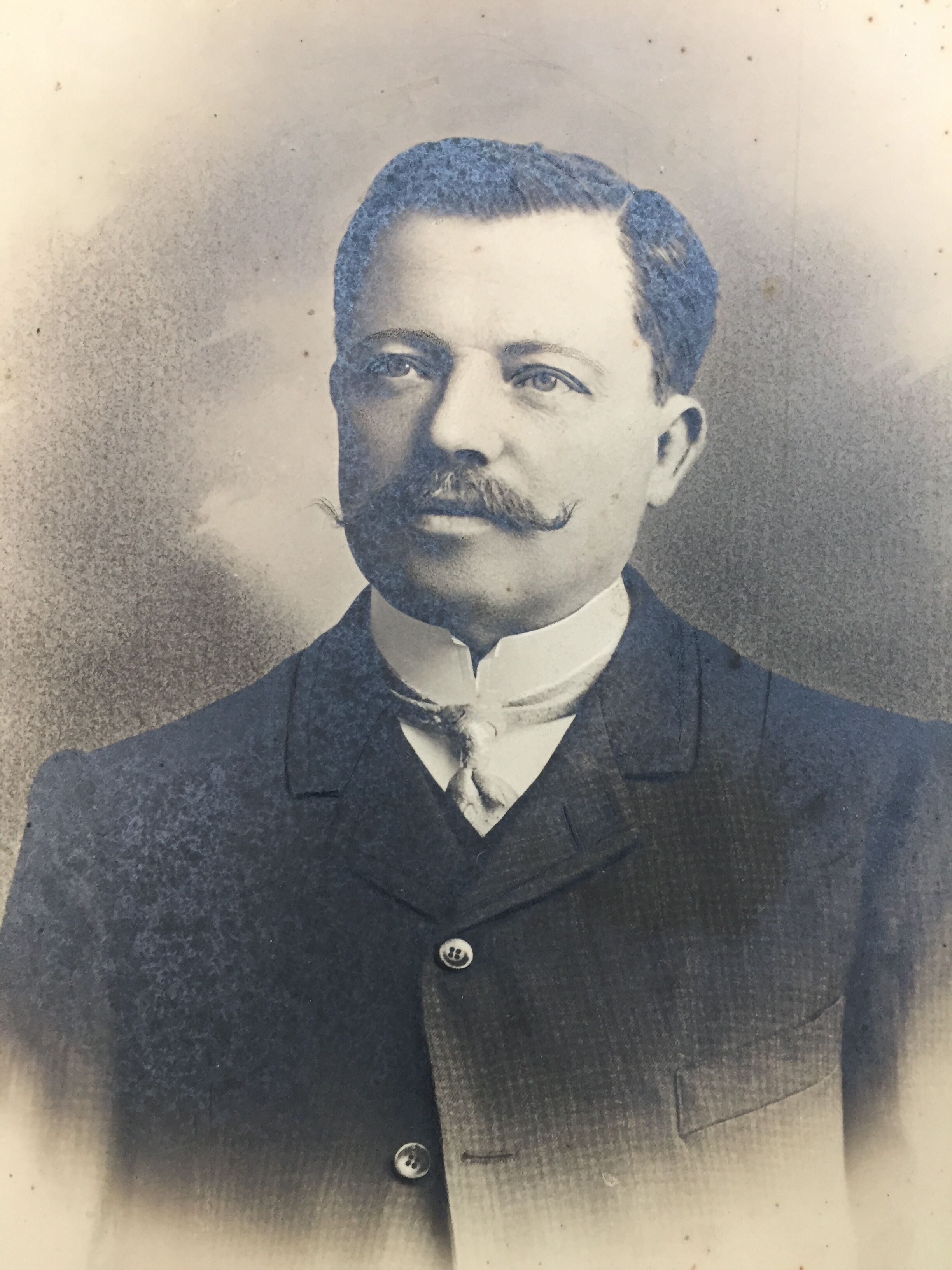 Antique, Old photography, Portrait Man, bourgeoisie, early twentieth, black and white, France