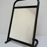 Vintage patinated metal shoe mirror