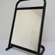 Vintage patinated metal shoe mirror