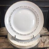 5 dessert plates from Moulin des Loups, Orchies