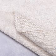 2x10 %100 Wool White Moroccan Runner Rug, 68x303Cm