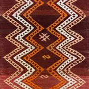 Vintage Turkish Mini Kilim 93x43 cm Wool Small Kelim Runner, shabby Chic