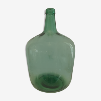 Green glass canister