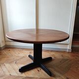 Gudme round Scandinavian extendable dining table vintage 1960