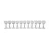 11 shot glasses - crystal of Saint Louis