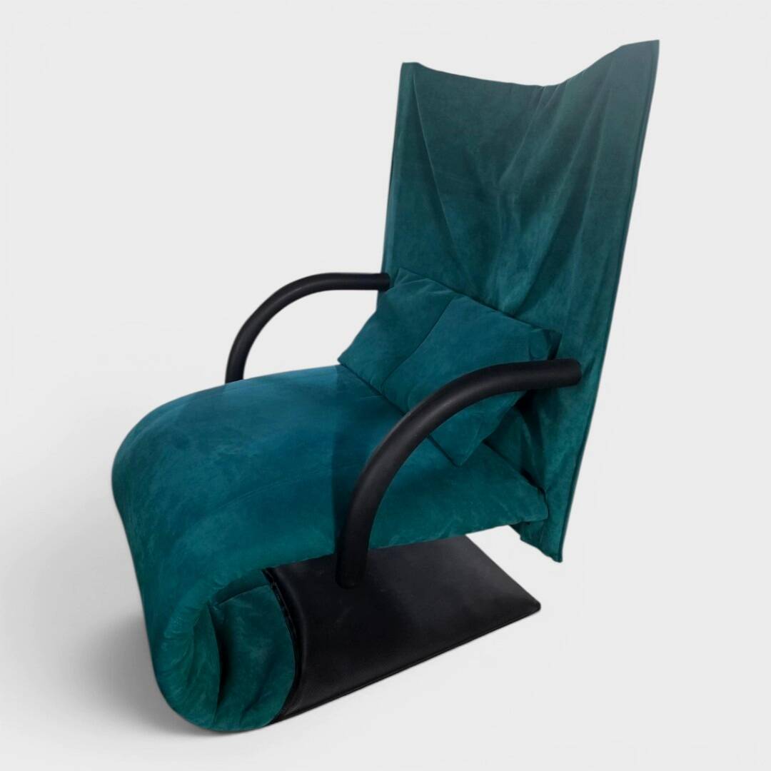 Rare Ligne Roset Armchair with Ottoman - Circa 1970