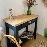 Console bois massif vintage