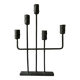 Asymmetrical wrought iron candlestick, 5 candle holders