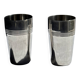 Set of 2 vintage stainless steel cups H12 D7