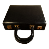 Black leather case