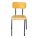 Vintage Toupie school chair, stackable in wood and metal, 1960s.