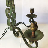 Wall lamp 40s in wrought iron