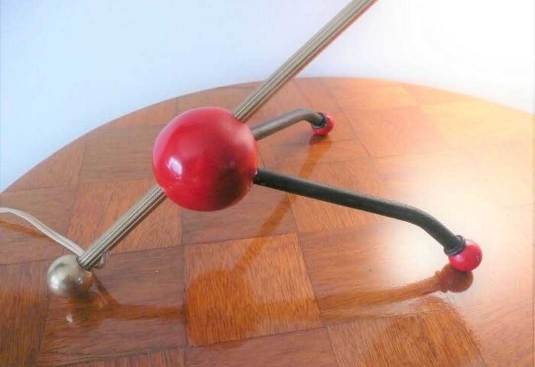 Table lamp brass and bakelite Otto Kolb 50s