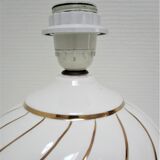 Ceramic lamp white and gold Italian design 70s / 80s